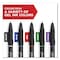 Sharpie S-Gel High-Performance Gel Pen, Retractable, Fine 0.5 mm, Blue Ink, Black Barrel, PK12 PK 2096146 - alternate 5